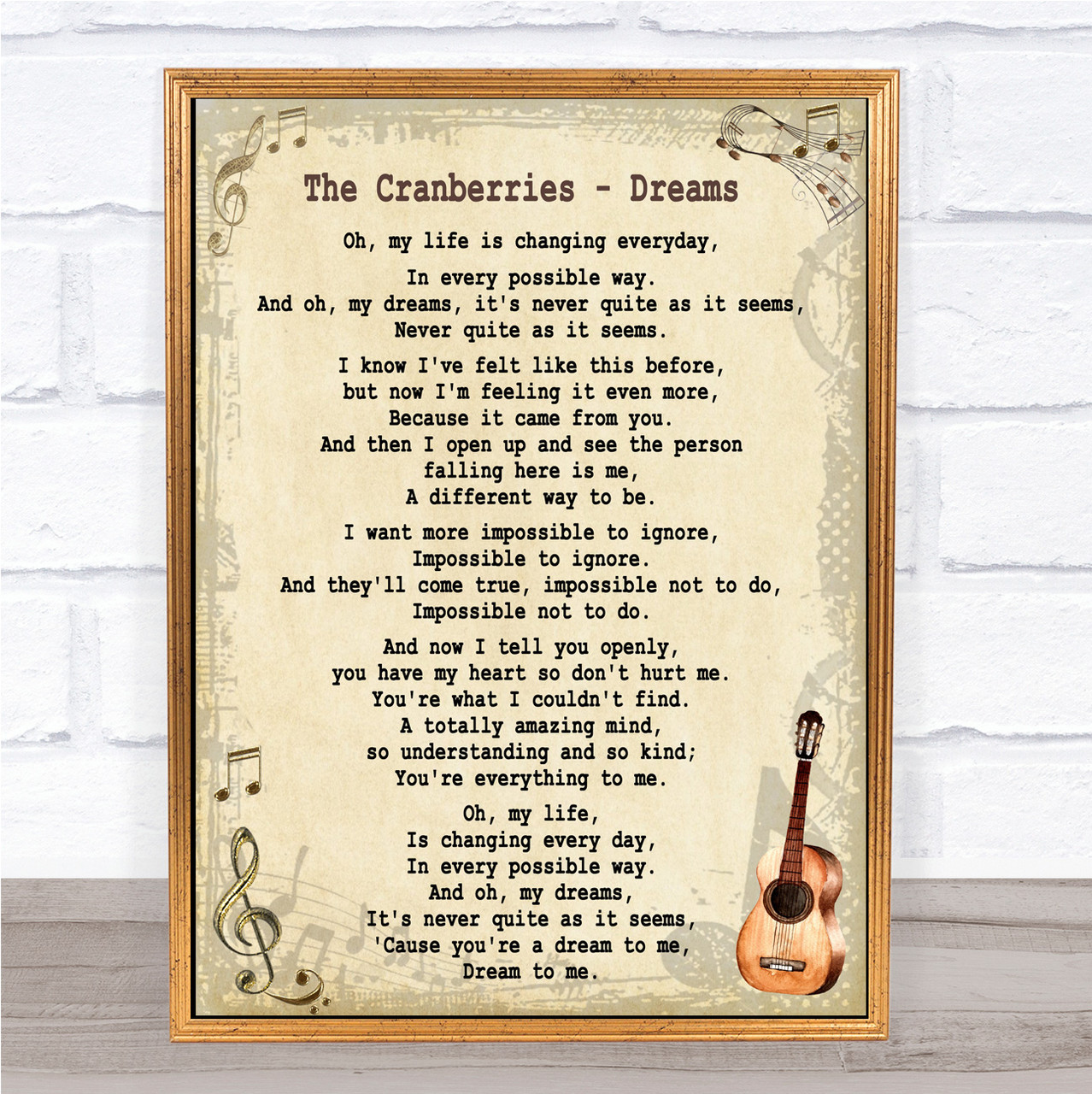 Zombie by The Cranberries Vintage Song Lyrics on Parchment iPhone Case by  Design Turnpike - Instaprints