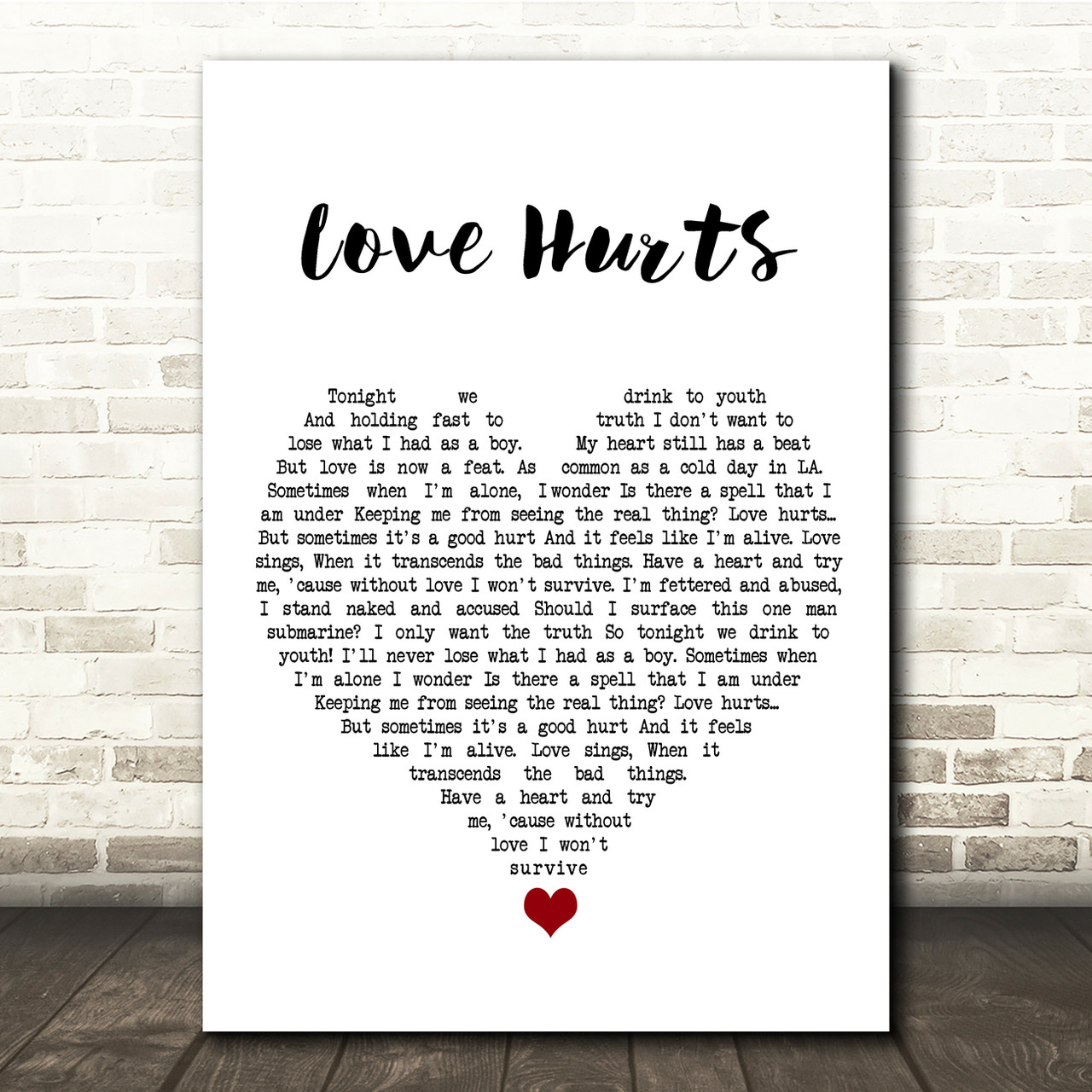 Incubus Dig Script Heart Song Lyric Quote Music Print