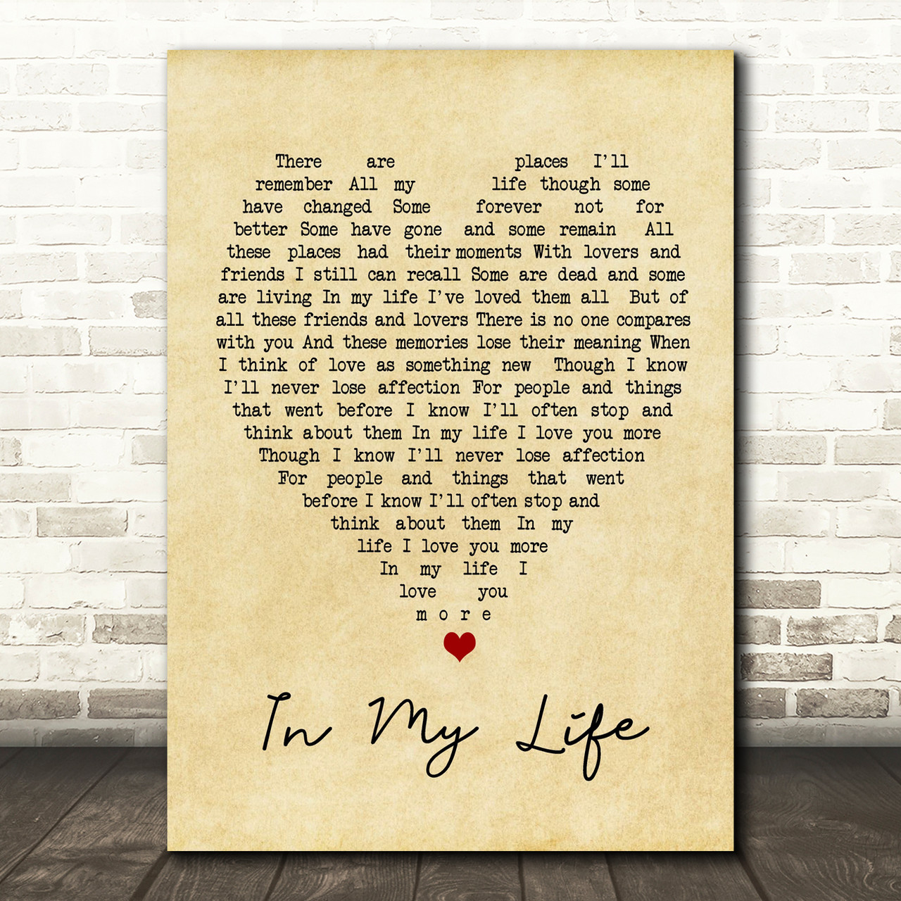 The Beatles Tell Me Why Song Lyric Quote Print