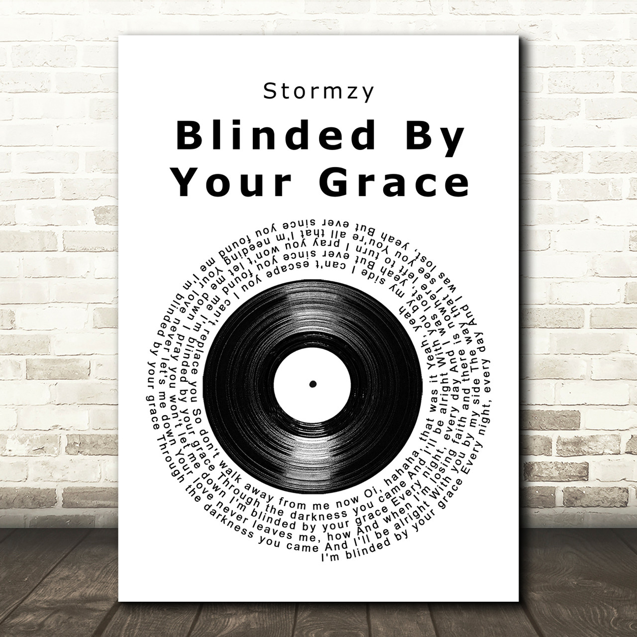 Stormzy Blinded By Your Grace Pt 1 Vinyl Record Song Lyric Art Print Songlyricprints Co Uk Stormzy Blinded By Your Grace Pt 1 Vinyl Record Song Lyric Art Print Songlyricprints Co Uk
