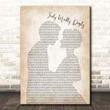 Savage Garden Truly Madly Deeply Man Lady Bride Groom Wedding Song Lyric Print