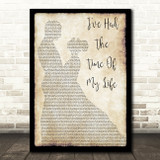 Bill Medley & Jennifer Warnes I've Had The Time Of My Life Man Lady Dancing Lyric Print