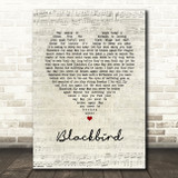 Alter Bridge Blackbird Script Heart Song Lyric Quote Music Print