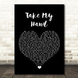 Skerryvore Take My Hand Black Heart Song Lyric Wall Art Print