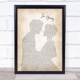 Jimmy Young Too Young Man Lady Bride Groom Wedding Song Lyric Print