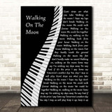 The Police Walking On The Moon Piano Song Lyric Print