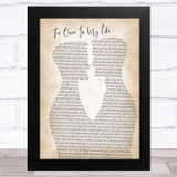 Frank Sinatra For Once In My Life Two Men Gay Couple Wedding Song Lyric Music Art Print