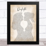 Taylor Swift Daylight Lesbian Women Gay Brides Couple Wedding Song Lyric Music Art Print