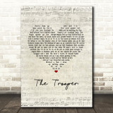 Iron Maiden The Trooper Script Heart Song Lyric Music Art Print