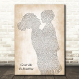 P!nk & Willow Sage Hart Cover Me in Sunshine Mother & Child Wall Art Song Lyric Print