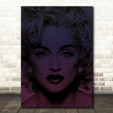 Madonna Like A Virgin Face s Purple Music Song Lyric Wall Art Print