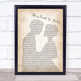 Lady Gaga Always Remember Us This Way Man Lady Bride Groom Song Lyric Print