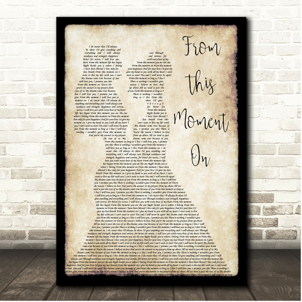 Shania Twain From This Moment On Lesbian Women Dancing Song Lyric Print