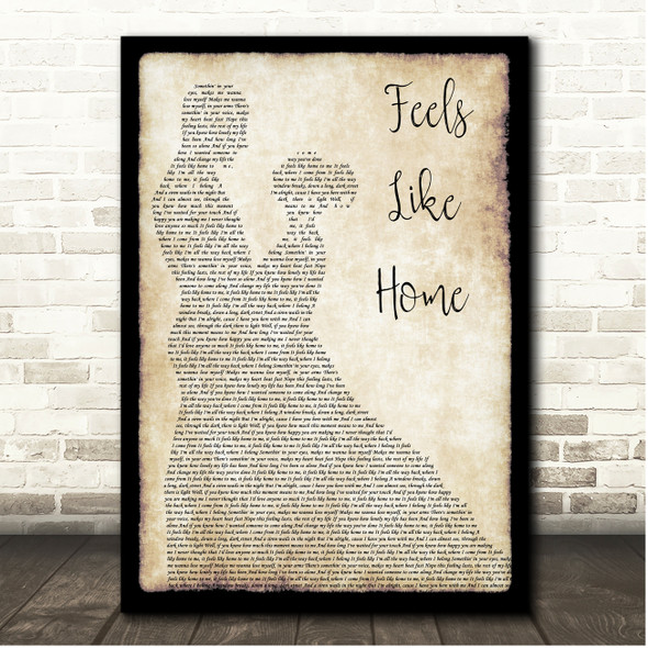 Hannah's Yard Feels like home Couple Dancing Song Lyric Print