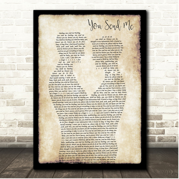 Aretha Franklin You Send Me Gay Couple Dancing Song Lyric Print