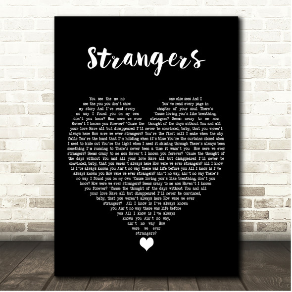 Maddie & Tae Strangers Black Heart Song Lyric Print