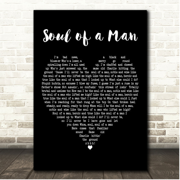 Original Broadway Cast of Kinky Boots Soul of a Man Black Heart Song Lyric Print