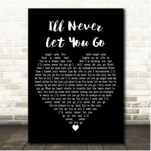 Steelheart I'll Never Let You Go Black Heart Song Lyric Print