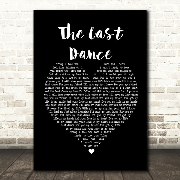 Clare Maguire The Last Dance Black Heart Song Lyric Framed Print