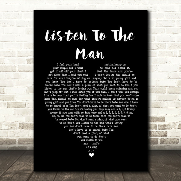 George Ezra Listen To The Man Black Heart Song Lyric Framed Print