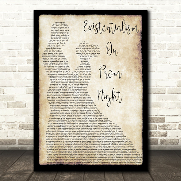 Straylight Run Existentialism On Prom Night Man Lady Dancing Song Lyric Print