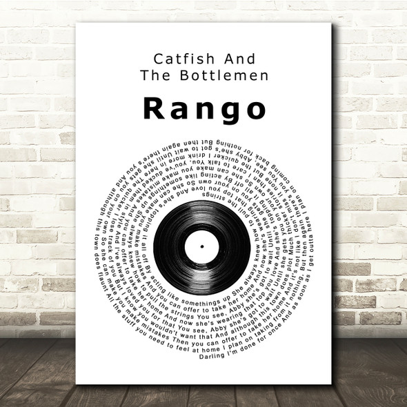 Catfish And The Bottlemen Rango Vinyl Record Song Lyric Print