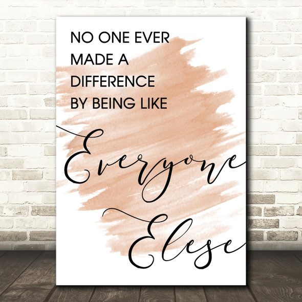 Watercolour The Greatest Showman Made A Difference Song Lyric Quote Print