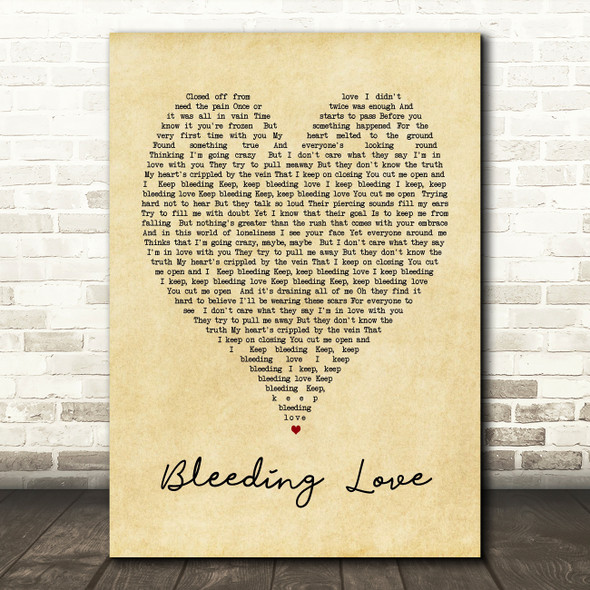 leona lewis bleeding love lyrics