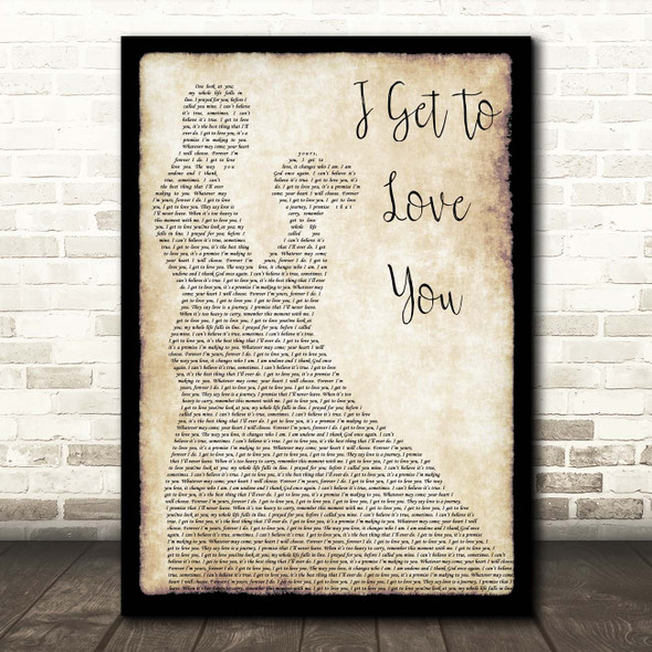 Ruelle I Get To Love You Man Lady Dancing Song Lyric Print