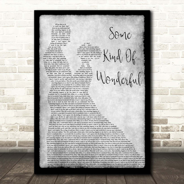 Michael Buble Some Kind Of Wonderful Grey Man Lady Dancing Song Lyric Print