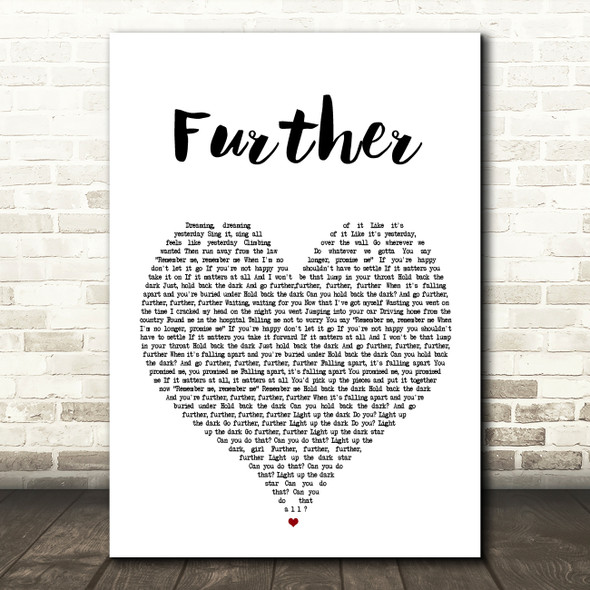 Don Broco Further Heart Song Lyric Quote Print