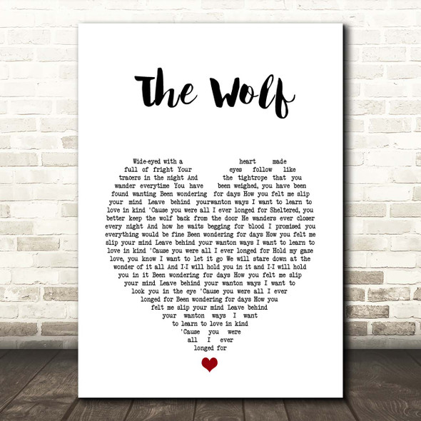 Mumford & Sons The Wolf Heart Song Lyric Print