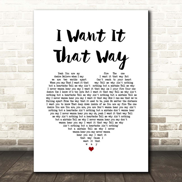 I Want It That Way by Backstreet Boys Vintage Song Lyrics on Parchment  Mixed Media by Design Turnpike - Fine Art America