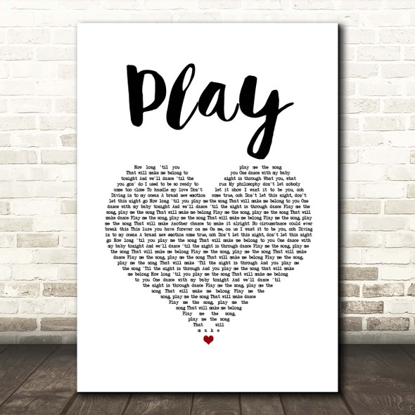 Jax Jones and Years & Years Play White Heart Song Lyric Print