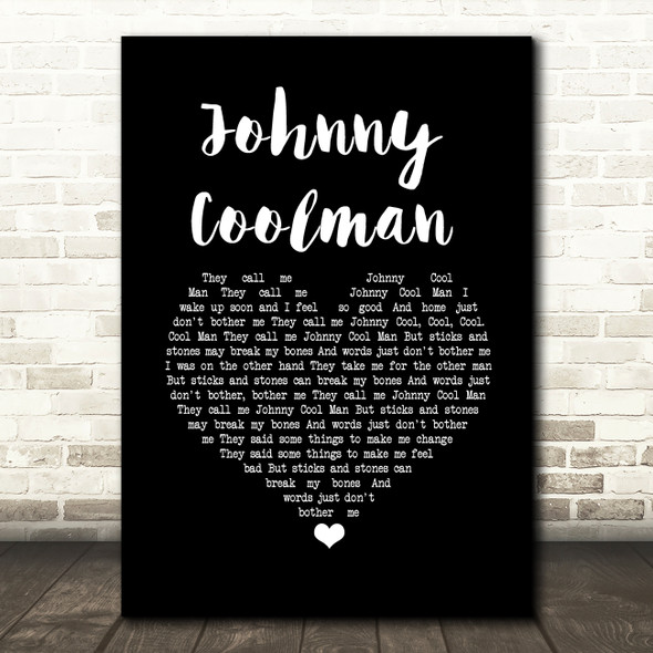 Toots And The Maytals Johnny Coolman Black Heart Song Lyric Music Art Print