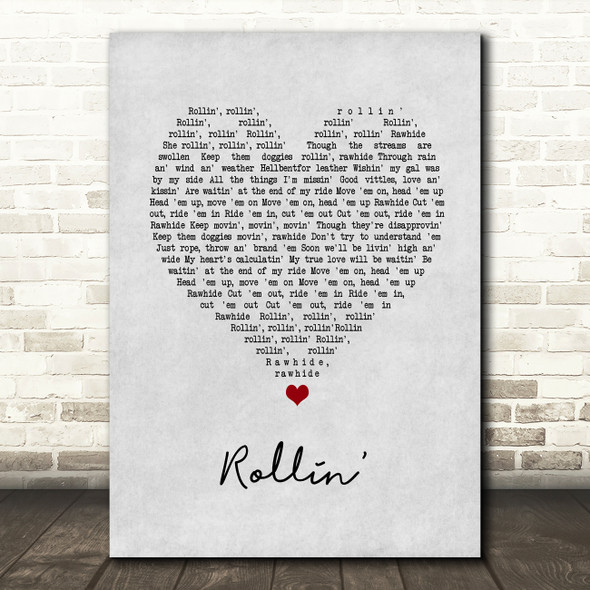 The Blues Brothers Rollin' Grey Heart Song Lyric Music Art Print