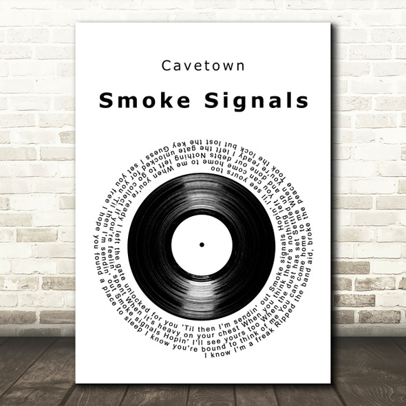 Cavetown Smoke Signals Vinyl Record Song Lyric Art Print