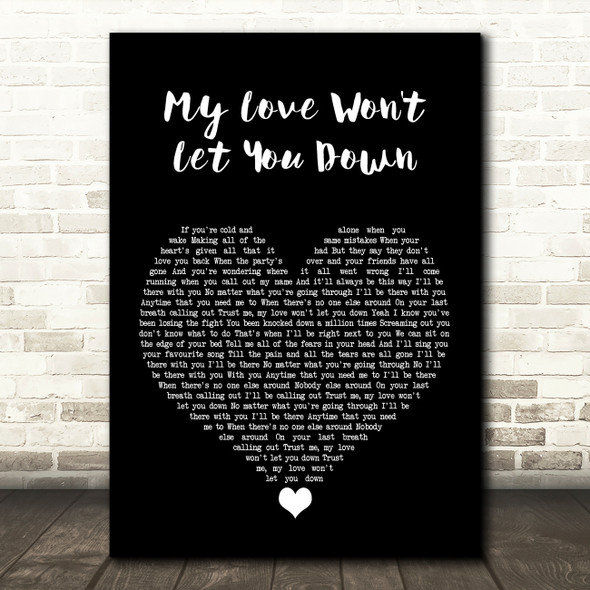 Little Mix My Love Won't Let You Down Black Heart Song Lyric Art Print