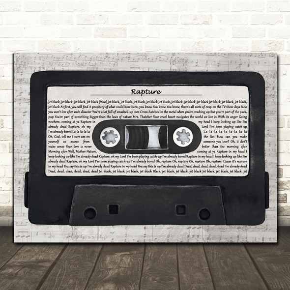 Declan McKenna Rapture Music Script Cassette Tape Decorative Wall Art Gift Song Lyric Print