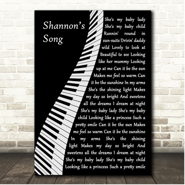 Roger Miller Shannons Song Piano Song Lyric Print