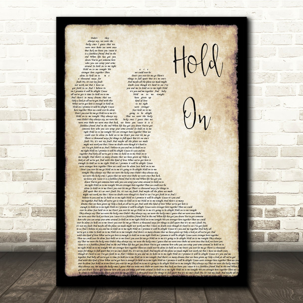 Michael Buble Hold On Man Lady Dancing Song Lyric Quote Print