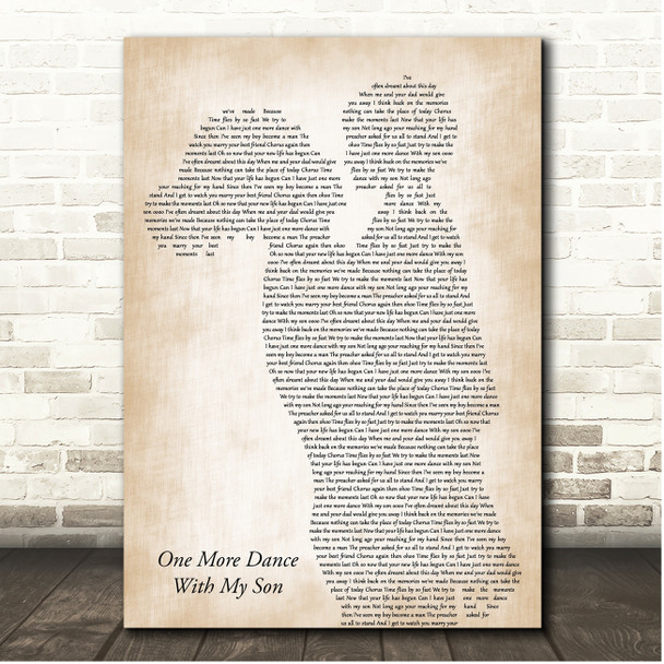 Kassie Wilson One More Dance With My Son Mother & Child Song Lyric Print