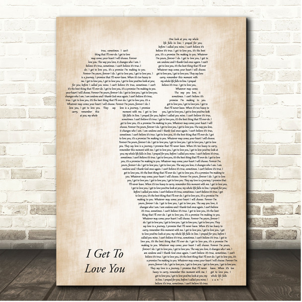 Ruelle I Get To Love You Mother & Child Song Lyric Print