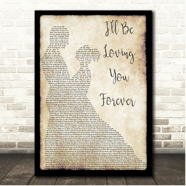 New Kids On The Block I'll Be Loving You Forever Couple Dancing Song Lyric Print