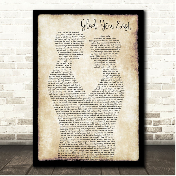 Dan & Shay Glad You Exist Gay Couple Dancing Song Lyric Print