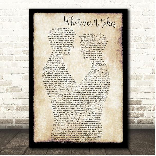 Amy Grant Whatever it Takes Gay Couple Dancing Song Lyric Print