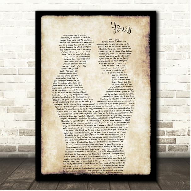 Russell Dickerson Yours Gay Couple Dancing Song Lyric Print