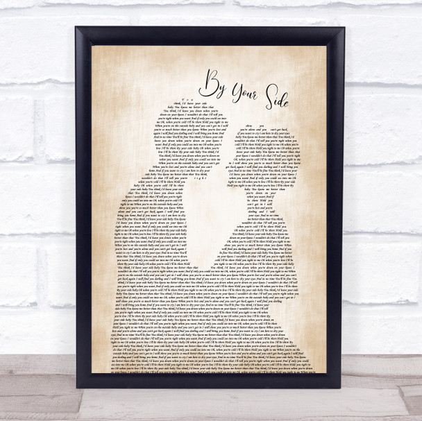 Sade By Your Side Man Lady Bride Groom Wedding Song Lyric Quote Print