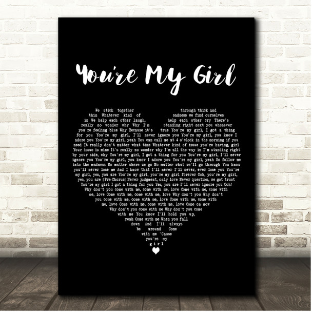 Joss Stone Youre My Girl Black Heart Song Lyric Print