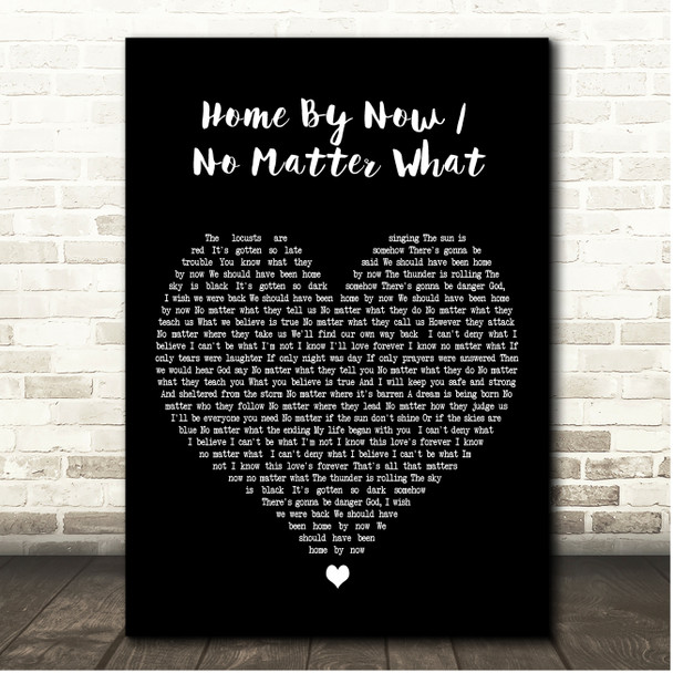 Meatloaf Home By Now No Matter What Black Heart Song Lyric Print